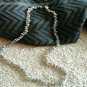 🔵 4/$25 Natural Gray Stone Necklace NWT